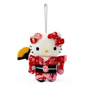 Sanrio Hello Kitty Chirimen Japanese Doll Plushie (S)